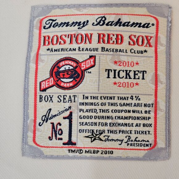Tommy Bahama 2010 Boston Red Sox Collectors Silk Shirt Large Edition #432/1000 - Picture 6 of 12